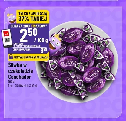 Śliwka w czekoladzie Conchador promocja w POLOmarket