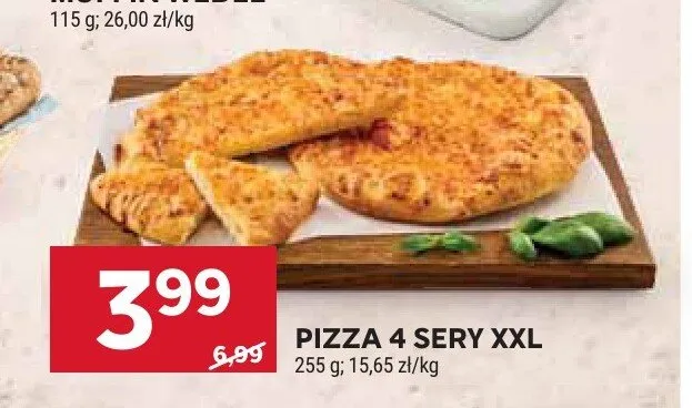 Pizza 4 sery XXL promocja w Stokrotka
