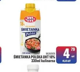 Śmietanka Polska UHT 18% kulinarna promocja w Tomi Markt
