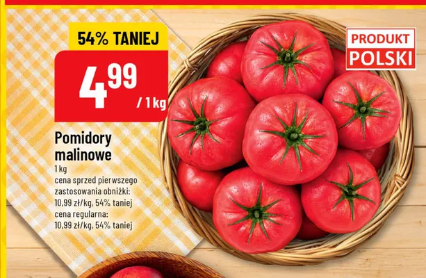 Pomidory malinowe promocja w POLOmarket