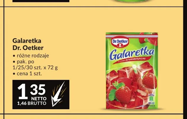 Galaretka Dr. Oetker promocja w Makro