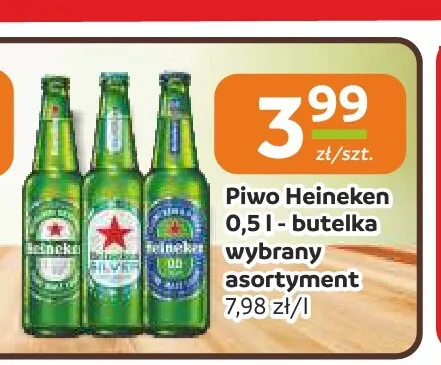 Piwo Heineken Silver promocja w Społem Częstochowa