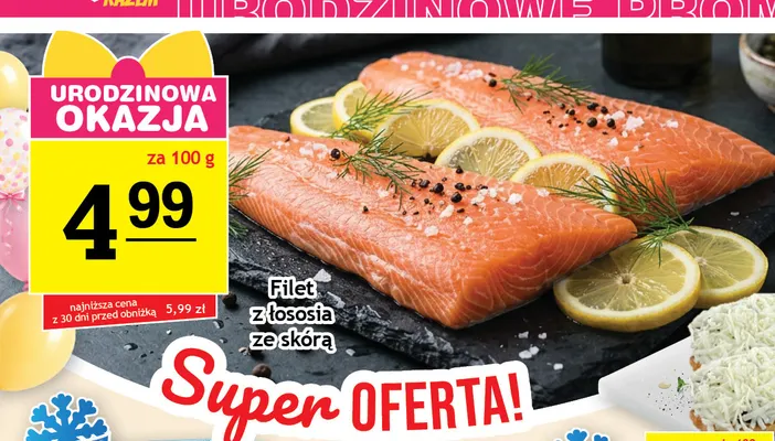 Filet z łososia ze skórą promocja w Gram Market