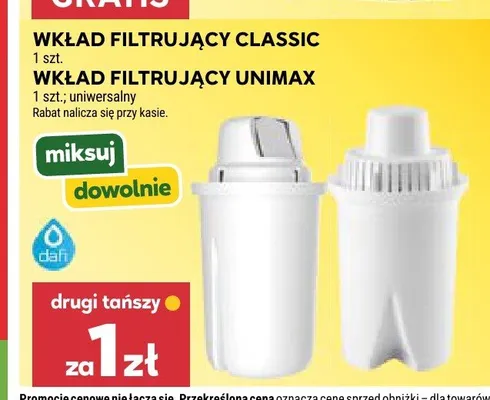 Wkład filtrujący Classic Dafi promocja w Stokrotka