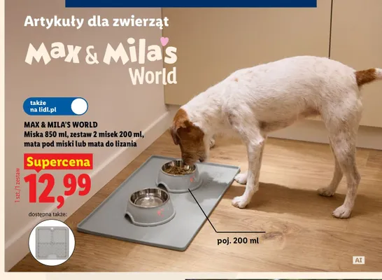 Miska 850 ml Max & Mila's World promocja w Lidl