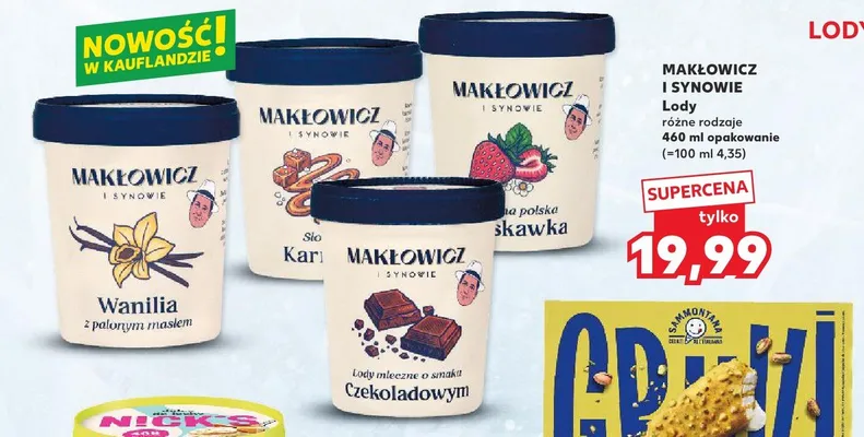 Lody Truskawka Makłowicz i Synowie promocja w Kaufland