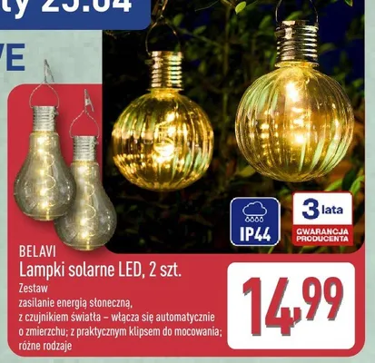 Lampki solarne LED, 2 szt. promocja w Aldi