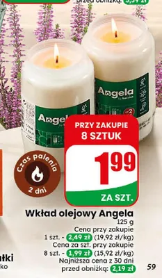 Wkład olejowy Angela promocja w Dino