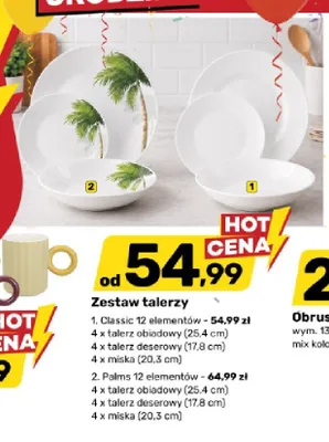Zestaw talerzy promocja w Bricomarche