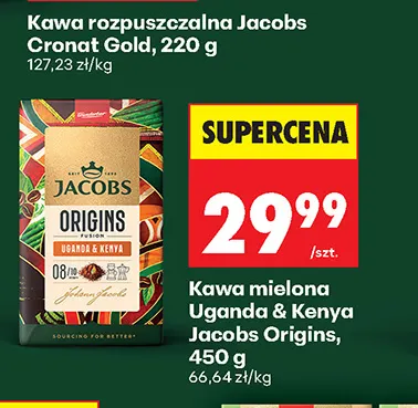 Kawa mielona Uganda & Kenya Jacobs Origins promocja w Biedronka