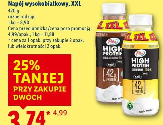 Napój wysokobiałkowy, XXL promocja w Lidl