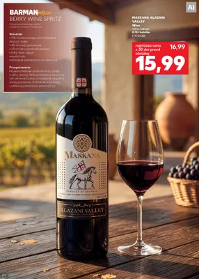 Wino Maskana Alazani Valley promocja w Kaufland
