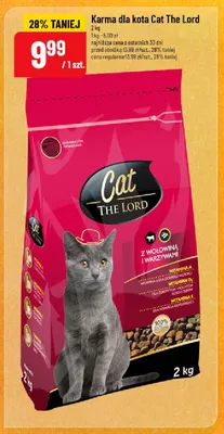 Karma dla kota Cat The Lord z wołowiną i warzywami promocja w POLOmarket
