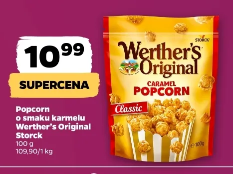 Popcorn o smaku karmelu Werther's Original Classic promocja w Netto