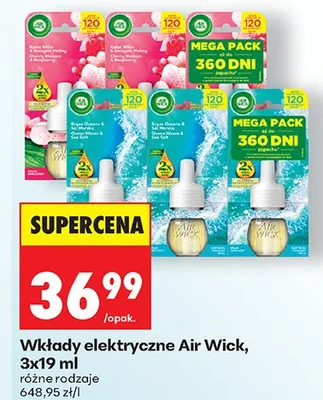 Wkłady elektryczne Air Wick 3-pak promocja w Biedronka