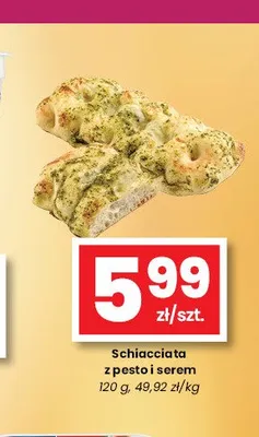 Schiacciata z pesto i serem promocja w emma MARKET