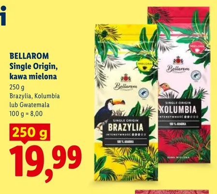 Kawa mielona Bellarom Single Origin promocja w Lidl