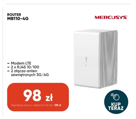 Router Mercusys MB110-4 g promocja w Max Elektro
