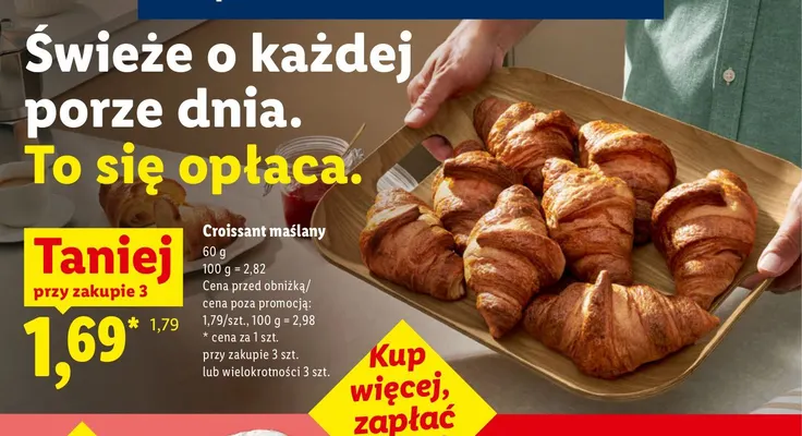 Croissant maślany promocja w Lidl
