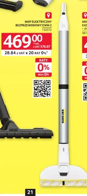Mop elektryczny bezprzewodowy Ewm 2 Kärcher promocja w Selgros