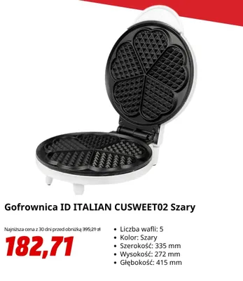 Gofrownica ID ITALIAN CUSWEET02 promocja w Media Markt