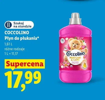 Płyn do płukania Coccolino Perfume & Care promocja w Lidl
