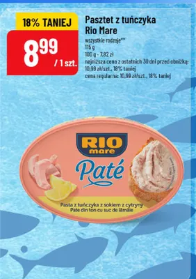 Pasztet z tuńczyka Rio Mare promocja w POLOmarket