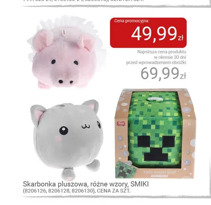 Skarbonka pluszowa SMIKI promocja w Smyk
