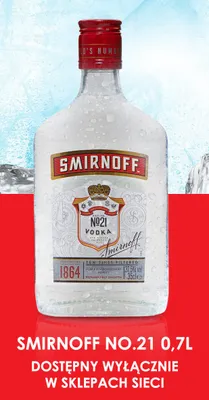 Wódka Smirnoff No. 21 promocja w Biedronka