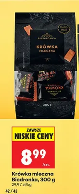 Krówka bezmleczna Megusto promocja w Biedronka