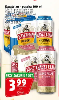 Piwo Kasztelan Miodowe promocja w Prim Market