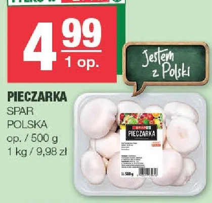 Pieczarka polska promocja w SPAR