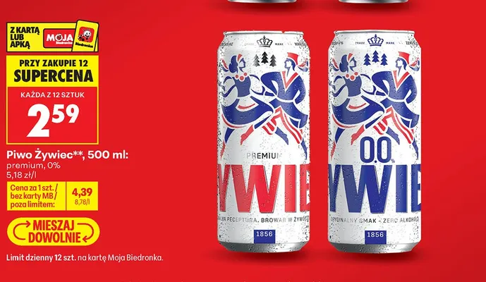 Piwo Żywiec Premium promocja w Biedronka