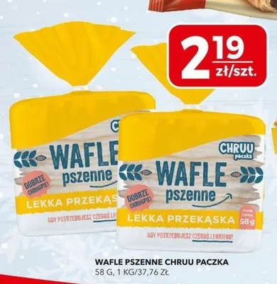 Wafle pszenne lekka przekąska promocja w Top Market