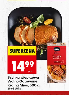 Szynka wieprzowa Wolno Gotowane Kraina Mięs promocja w Biedronka