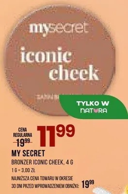 Bronzer Iconic Cheek My Secret promocja w Drogerie Natura