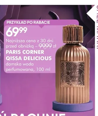 Damska woda perfumowana Paris Corner Qissa Delicious promocja w Super-Pharm