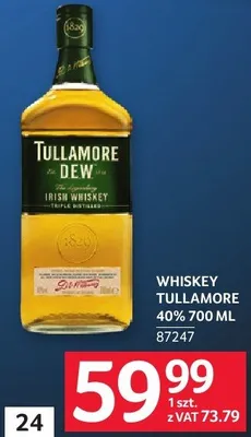 Whisky Tullamore Dew 40% 700 ML promocja w Selgros