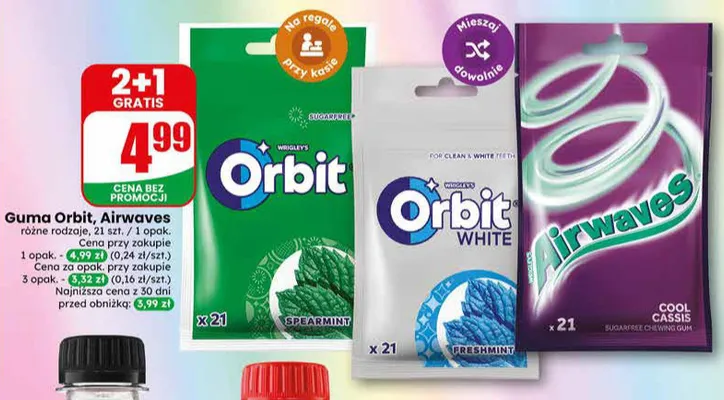 Guma Orbit White Freshmint promocja w Dino
