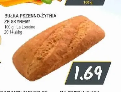 Bułka pszenno-żytnia ze skyrem La Lorraine promocja w Słoneczko