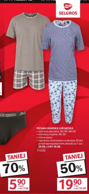 Piżama męska promocja w Selgros
