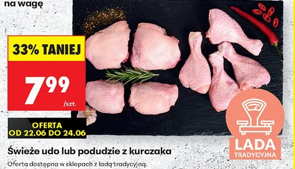 Świeże udo z kurczaka promocja w Biedronka