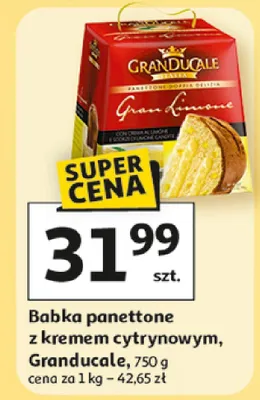 Babka panettone z kremem cytrynowym, Granducale promocja w Auchan