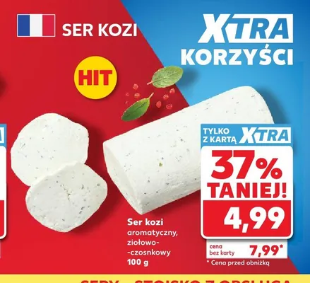 Ser kozi aromatyczny ziołowo-czosnkowy promocja w Kaufland