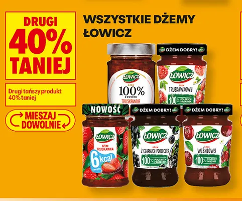 Dżem truskawkowy Łowicz promocja w Biedronka