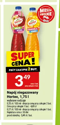 Napój niegazowany Hortex jabłko wiśnia promocja w Twój Market
