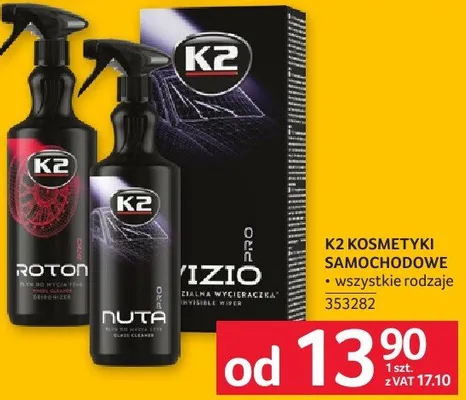 Kosmetyki samochodowe K2 promocja w Selgros