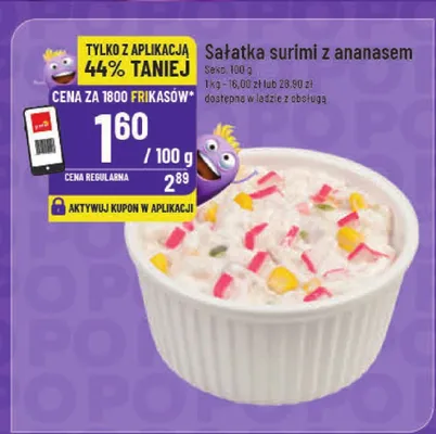 Sałatka surimi z ananasem promocja w POLOmarket