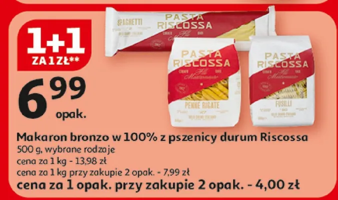 Makaron brązowy w 100% z pszenicy durum wybrane rodzaje promocja w Auchan