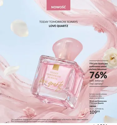 Woda perfumowana Avon TTA Love Quartz promocja w AVON